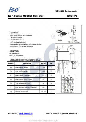 ISCD1876 Datasheet PDF Inchange Semiconductor