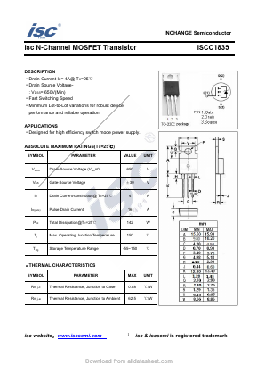 ISCC1839 Datasheet PDF Inchange Semiconductor