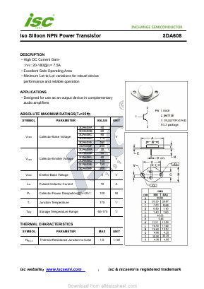 3DA608 Datasheet PDF Inchange Semiconductor