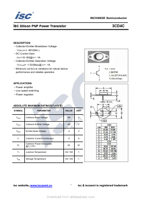 3CD4C Datasheet PDF Inchange Semiconductor