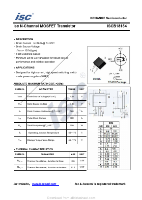 ISCB18154 Datasheet PDF Inchange Semiconductor
