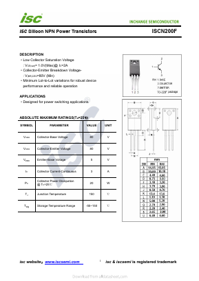 ISCN200F Datasheet PDF Inchange Semiconductor