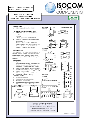 ISP624-1 Datasheet PDF Isocom 