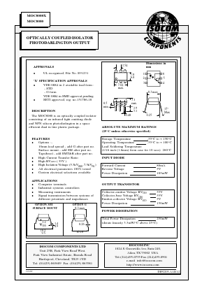 MOC8080 Datasheet PDF Isocom 