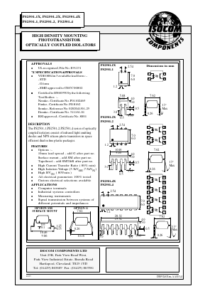 PS2501-1 Datasheet PDF Isocom 