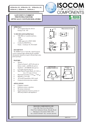 SFH618-4 Datasheet PDF Isocom 