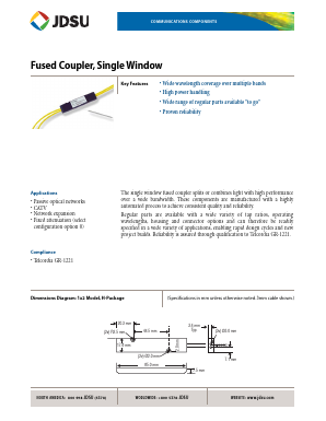 FFC-35S Datasheet PDF JDS Uniphase Corporation
