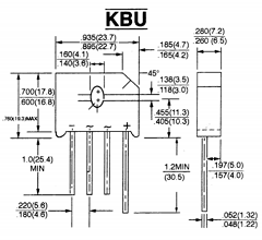 KBU1000 Datasheet PDF Jinan Gude Electronic Device