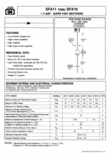 SFA16 Datasheet PDF Jinan Gude Electronic Device