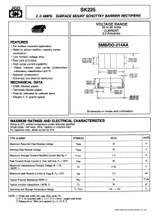 SK225 Datasheet PDF Jinan Gude Electronic Device