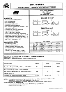 SMAJ43A Datasheet PDF Jinan Gude Electronic Device