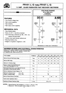 FR106G Datasheet PDF Jinan Gude Electronic Device
