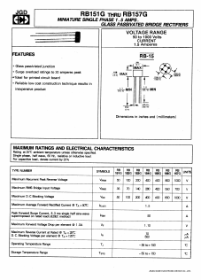 RB151G Datasheet PDF Jinan Gude Electronic Device