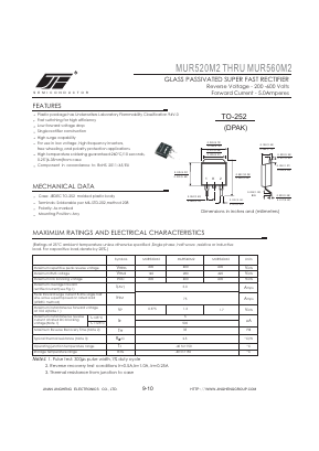 MUR560M2 Datasheet PDF Jinan Jing Heng Electronics Co., Ltd.