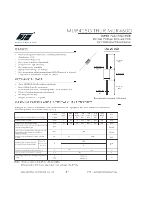 MUR440G Datasheet PDF Jinan Jing Heng Electronics Co., Ltd.