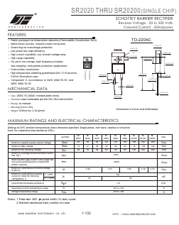 SR2020 Datasheet PDF Jinan Jing Heng Electronics Co., Ltd.