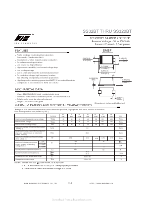 SS36BT Datasheet PDF Jinan Jing Heng Electronics Co., Ltd.