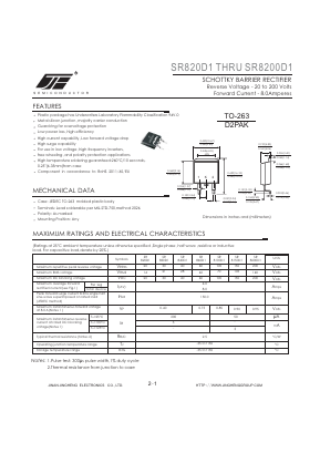 SR820D1 Datasheet PDF Jinan Jing Heng Electronics Co., Ltd.