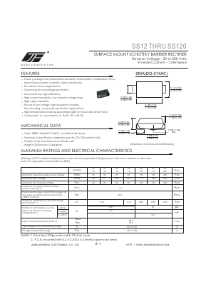 SS16 Datasheet PDF Jinan Jing Heng Electronics Co., Ltd.