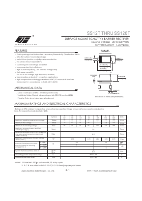SS110T Datasheet PDF Jinan Jing Heng Electronics Co., Ltd.