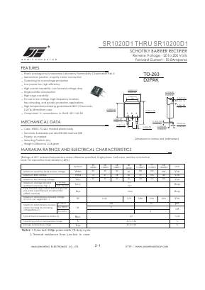 SR1060D1 Datasheet PDF Jinan Jing Heng Electronics Co., Ltd.
