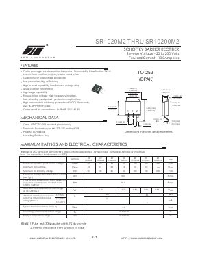SR1020M2 Datasheet PDF Jinan Jing Heng Electronics Co., Ltd.