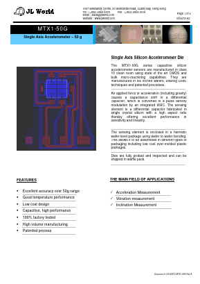 MTX1-50G Datasheet PDF JL World Company Limited.