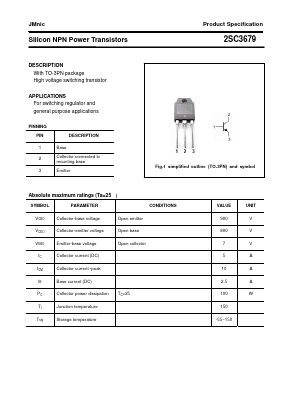 2SC3679 Datasheet PDF Quanzhou Jinmei Electronic