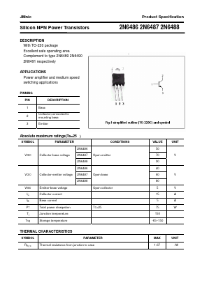 2N6486 Datasheet PDF Quanzhou Jinmei Electronic