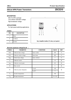 2SC3210 Datasheet PDF Quanzhou Jinmei Electronic