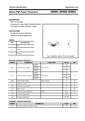 2N4902 Datasheet PDF Quanzhou Jinmei Electronic