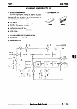 NJM2229 Datasheet PDF Japan Radio Corporation 