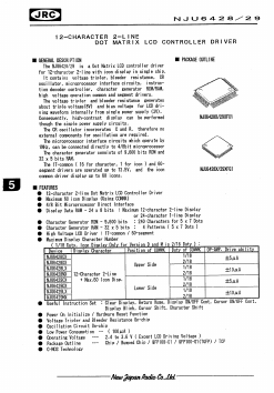 NJU6428 Datasheet PDF Japan Radio Corporation 