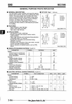 NJL5194K Datasheet PDF Japan Radio Corporation 