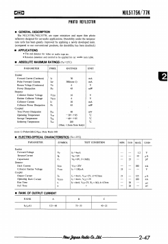 NJL5175K-F1 Datasheet PDF Japan Radio Corporation 