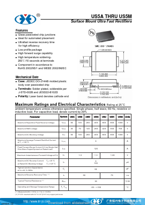 US5J Datasheet PDF Guangzhou Juxing Electronic Co., Ltd.