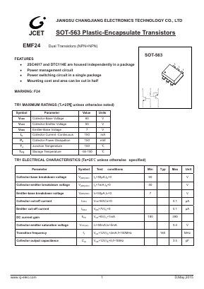 EMF24 Datasheet PDF Jiangsu Changjiang Electronics Technology Co., Ltd