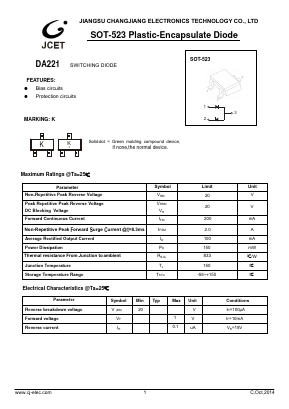 DA221 Datasheet PDF Jiangsu Changjiang Electronics Technology Co., Ltd