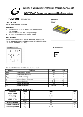 FUMF21N Datasheet PDF Jiangsu Changjiang Electronics Technology Co., Ltd
