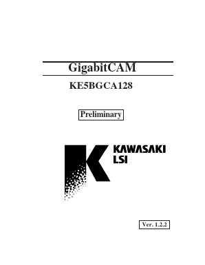 KE5BGCA128BCFP Datasheet PDF KAWASAKI MICROELECTRONICS