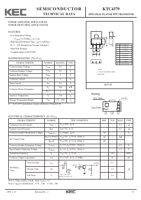 KTC4379 Datasheet PDF KEC