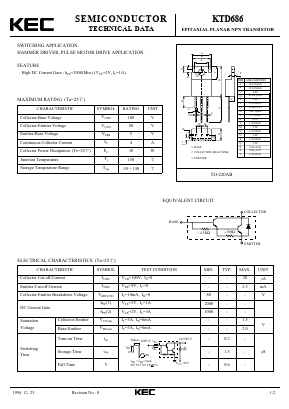 KTD686 Datasheet PDF KEC