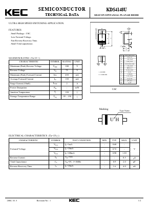 KDS4148U Datasheet PDF KEC