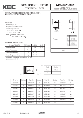 KDZ4.3EV Datasheet PDF KEC