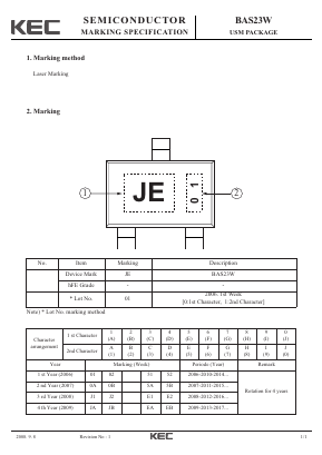 BAS23W Datasheet PDF KEC