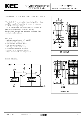 KIA317PI Datasheet PDF KEC