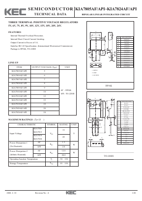 KIA7812API Datasheet PDF KEC
