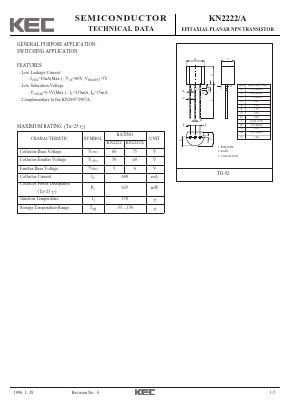 KN2222 Datasheet PDF KEC