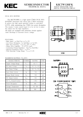 KIC7W126FK Datasheet PDF KEC