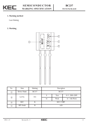 BC237 Datasheet PDF KEC